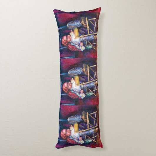 Norman Perfers om in zijn slaap te tekenen Lichaamskussen (Achterkant (Verticaal))