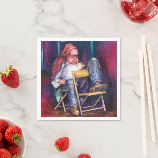 Norman Perfers om in zijn slaap te tekenen Servet (Insitu)