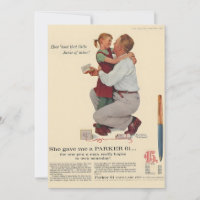 Norman Rockwell Ze gaf me een Parker 61 Pen Magazi