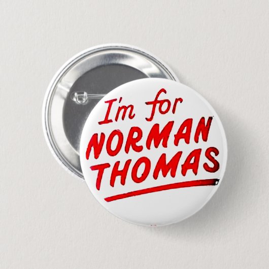 Norman Thomas - Button (Voorkant /achterkant)