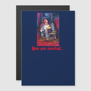 Norman verkiest in zijn slaap te tekenen magnetische uitnodiging