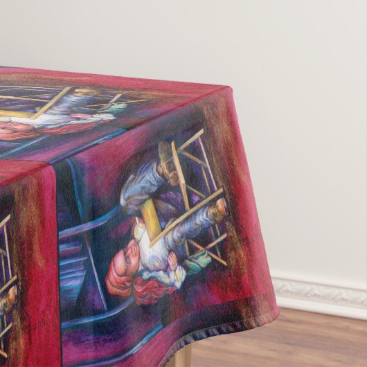 Norman verkiest in zijn slaap te tekenen tafelkleed (Voorbeeld)