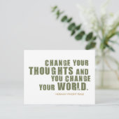 Norman Vincent Peale Quote Briefkaart (Staand voorkant)