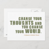 Norman Vincent Peale Quote Briefkaart (Voorkant / Achterkant)