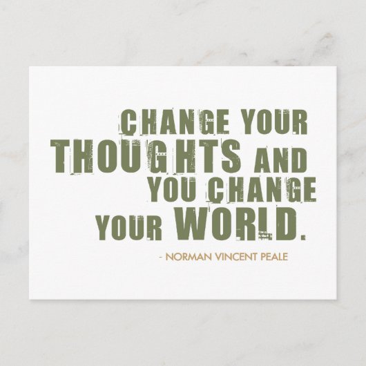 Norman Vincent Peale Quote Briefkaart (Voorkant)