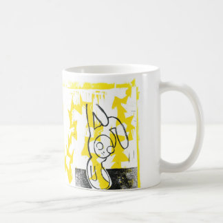 Normand la tasse de café de lapin (jaune)