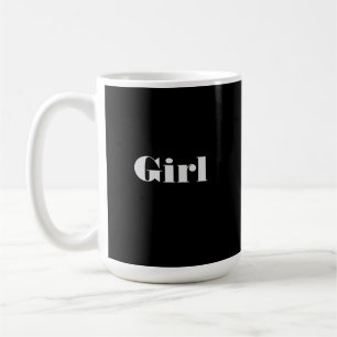 Normande Font Girl Tekst met Classic Mok Cups