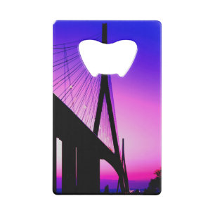 Normandië-brug, Le Havre, Frankrijk Kredietkaart Flessenopener