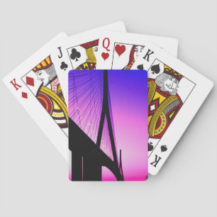 Normandië-brug, Le Havre, Frankrijk Speelkaarten