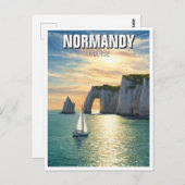 Normandië Frankrijk Étretat Cliffs Briefkaart (Voorkant / Achterkant)