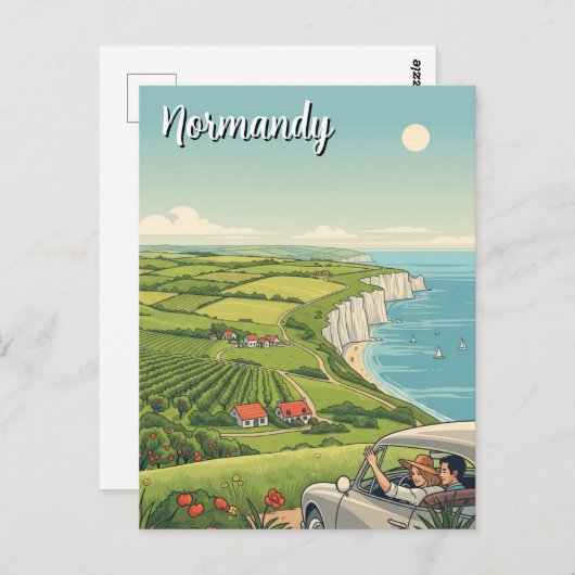 Normandië Frankrijk Reizen Briefkaart (Voorkant / Achterkant)