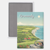 Normandië Frankrijk Reizen Magneet (Voorkant / Achterkant)
