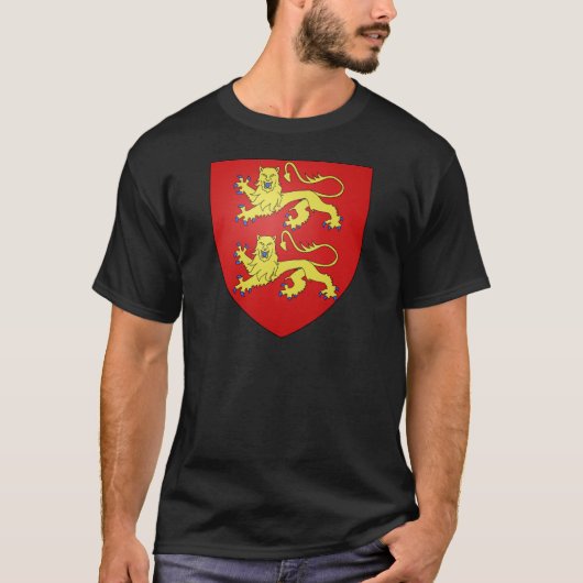 Normandië (Frankrijk) Wapenmunt T-shirt (Voorkant)