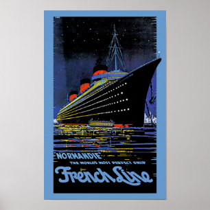 Normandie in Night Poster