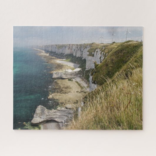 Normandie Jigsaw Puzzle - Alabaster littoral falai (Horizontal)