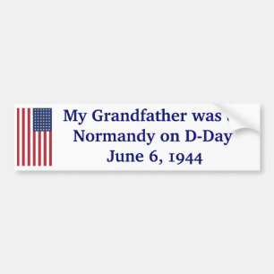 Normandië op D-Day Bumpersticker