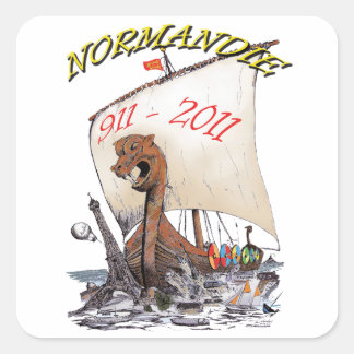 NORMANDIE PARIS VIERKANTE STICKER