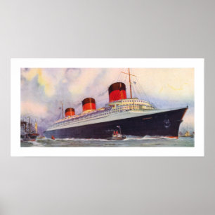 Normandie van de Franse lijn Poster