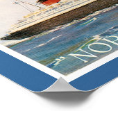 Normandie van de Franse lijn Poster (Hoek)