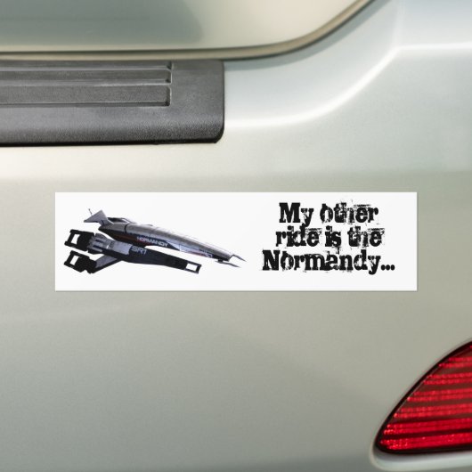 normandy bumper sticker (Op auto)