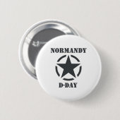 Normandy D-Day Ronde Button 5,7 Cm (Voorkant /achterkant)