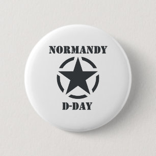 Normandy D-Day Ronde Button 5,7 Cm