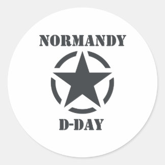 Normandy D-Day Ronde Sticker