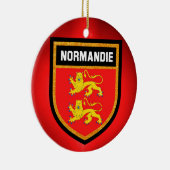 Normandy Flag Keramisch Ornament (Rechts)