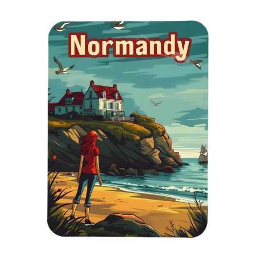 Normandy France Magneet (Verticaal)