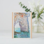 Normandy France Manneporte Arch Travel Briefkaart (Staand voorkant)