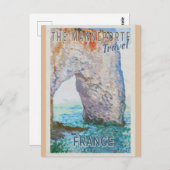 Normandy France Manneporte Arch Travel Briefkaart (Voorkant / Achterkant)