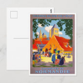 Normandy France vintage Briefkaart (Voorkant / Achterkant)