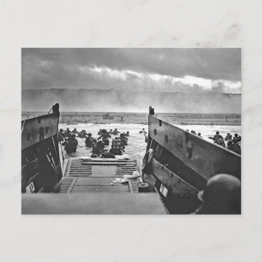Normandy Invasion at D-Day - 1944 Briefkaart (Voorkant)
