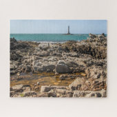 Normandy Jigzaag Puzzle - La Hague Lighthouse Legpuzzel (Horizontaal)