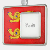 Normandy Verzilverd Kader Ornament (Links)