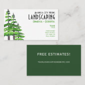 Norme d'aménagement paysager, Carte de visite de 3 (Devant / Derrière)