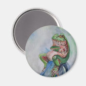 Norme De Grenouille, Aimant Rond De 5,7 Cm (Recto/Verso)