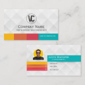 Norme polygonale du carte de visite 3D, 3,5" x (Devant / Derrière)