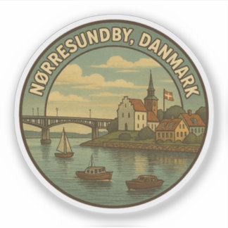 Nørresundby Denemarken Brug Sticker