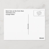 Norris Dam, Tennessee, VS. Briefkaart (Achterkant)