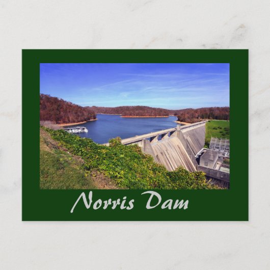 Norris Dam, Tennessee, VS. Briefkaart (Voorkant)
