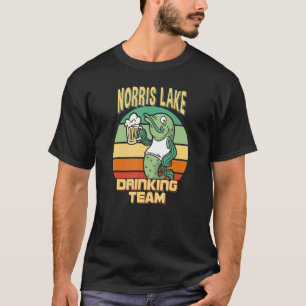 Norris Lake Drink Team Funny Fish Beer Vist T-shirt