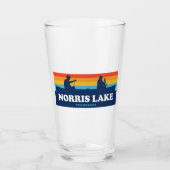 Norris Lake Tennessee Canoe Glas (Voorkant)