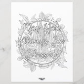 Norse Deities Pagan Coloring & Activity Blad (Achterkant)