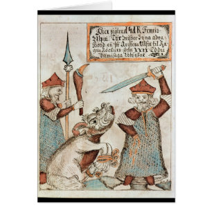 Norse god Tyr verliest zijn hand aan de gebonden w