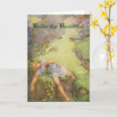 Norse Mythology - Baldr la belle carte de voeux (Fleur jaune)