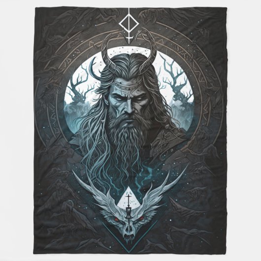 Norse Mythology Loki Blanket Fleece Deken (Voorkant)