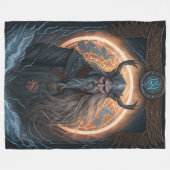 Norse Mythology Odin Blanket Fleece Deken (Voorkant (Horizontaal))