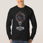 Norse Viking Raven Hammer T-shirt (Voorkant)