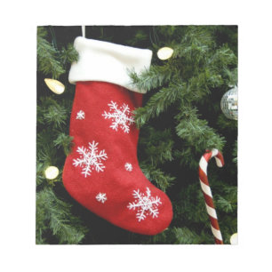 North America. kerstversieringen op boom. 3 Notitieblok